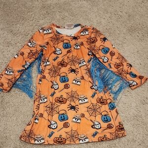 Kids Halloween Spider Web Costume Dress